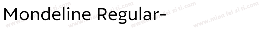 Mondeline Regular字体转换